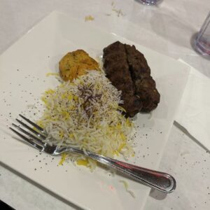 Beef Koobideh Kabob Lunch